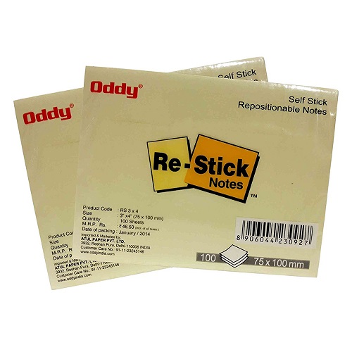 Oddy Sticky Pad 3x4 Inch 100 Sheets